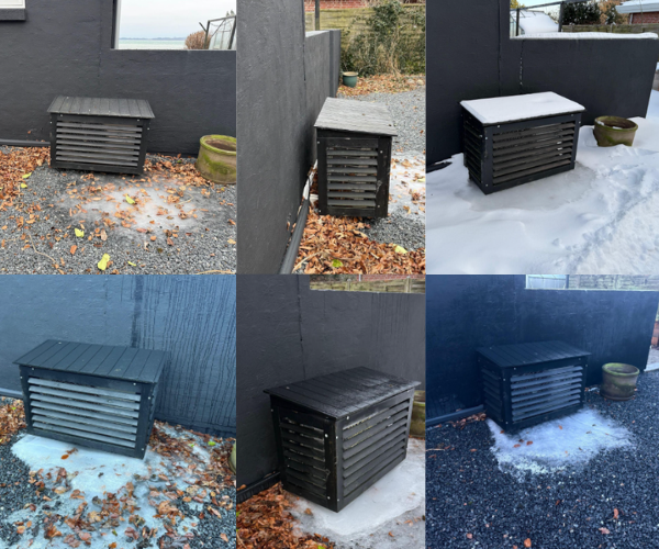 fundament til varmepumpe isdannelse